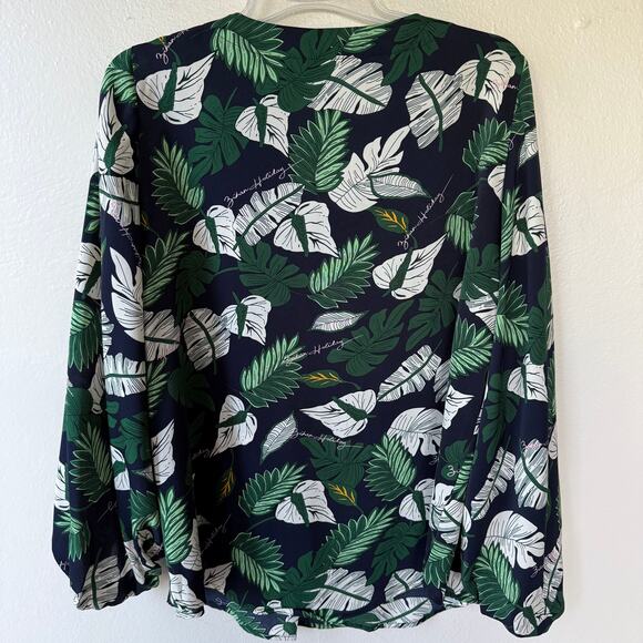 Buenos Ninos Tropical Polyester Blouse V Neck - Picture 7 of 11